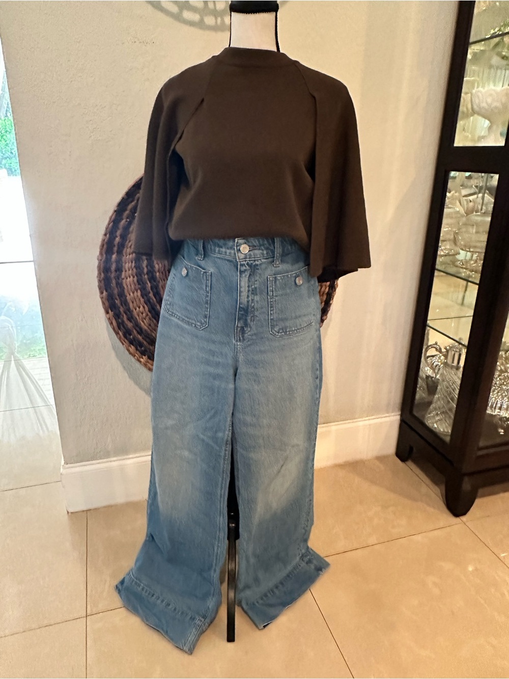 J. Crew High-rise Sailor denim trouser in 1996 semi-stretch
